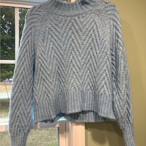 Sincerely Jules Light Blue Chevron Knit Sweater